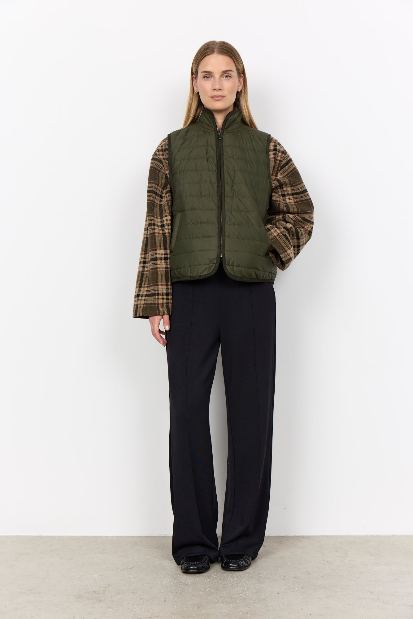 Benete Bodywarmer Donkergroen