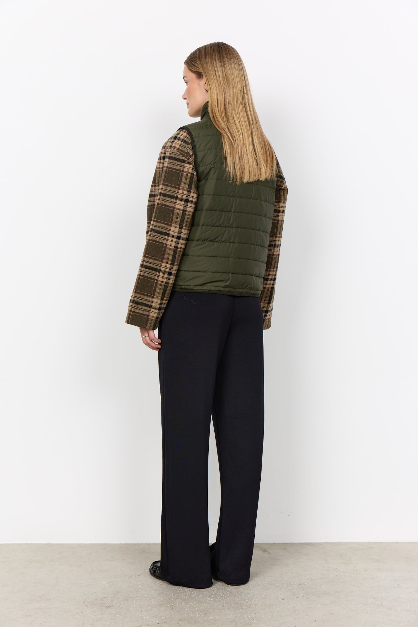 Benete Bodywarmer Donkergroen