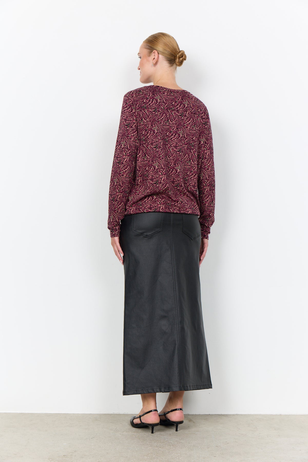 Felicity Blouse Grafische Print Bordeaux