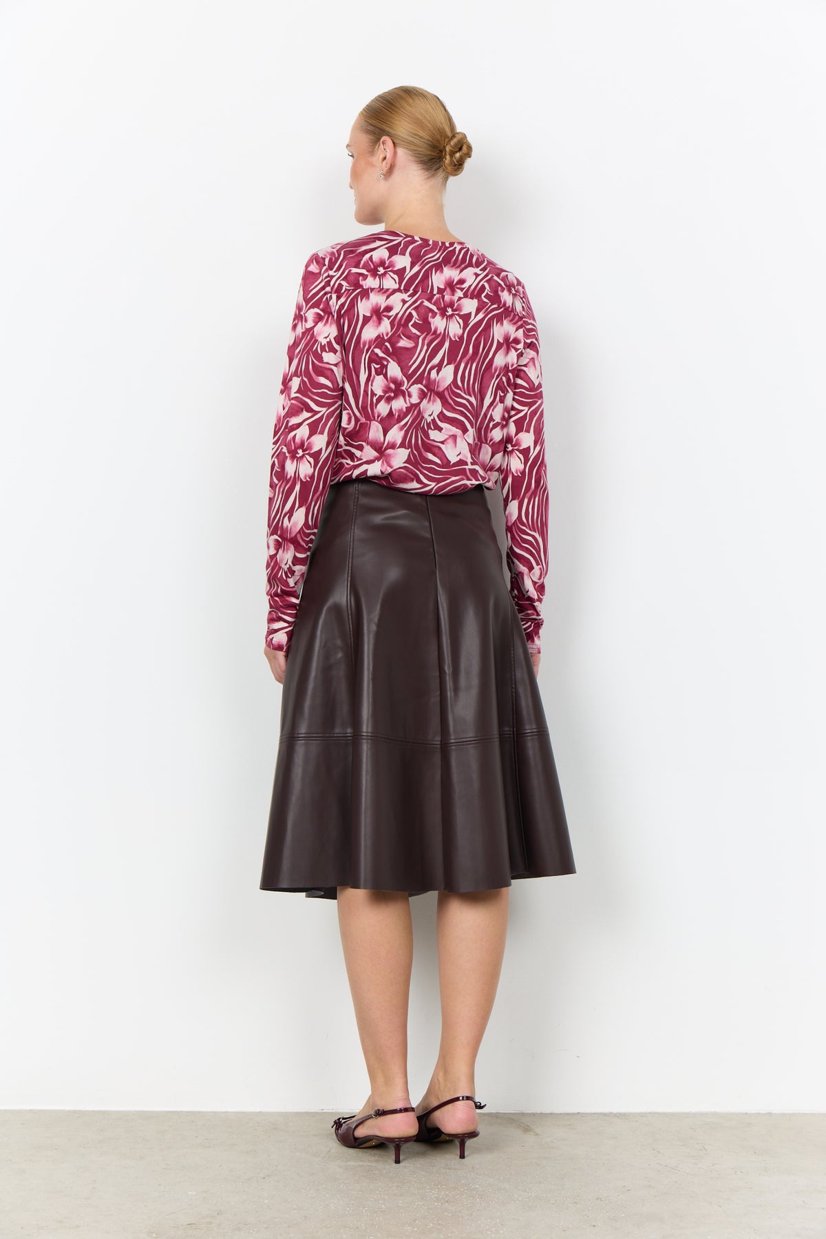 Felicity Blouse Bloemenprint Bordeaux