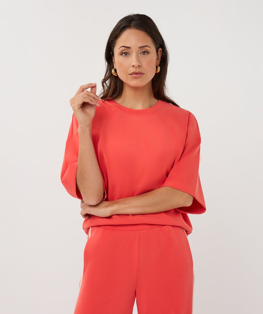 SP26.05007 Sweater koraal - Castelijn mode