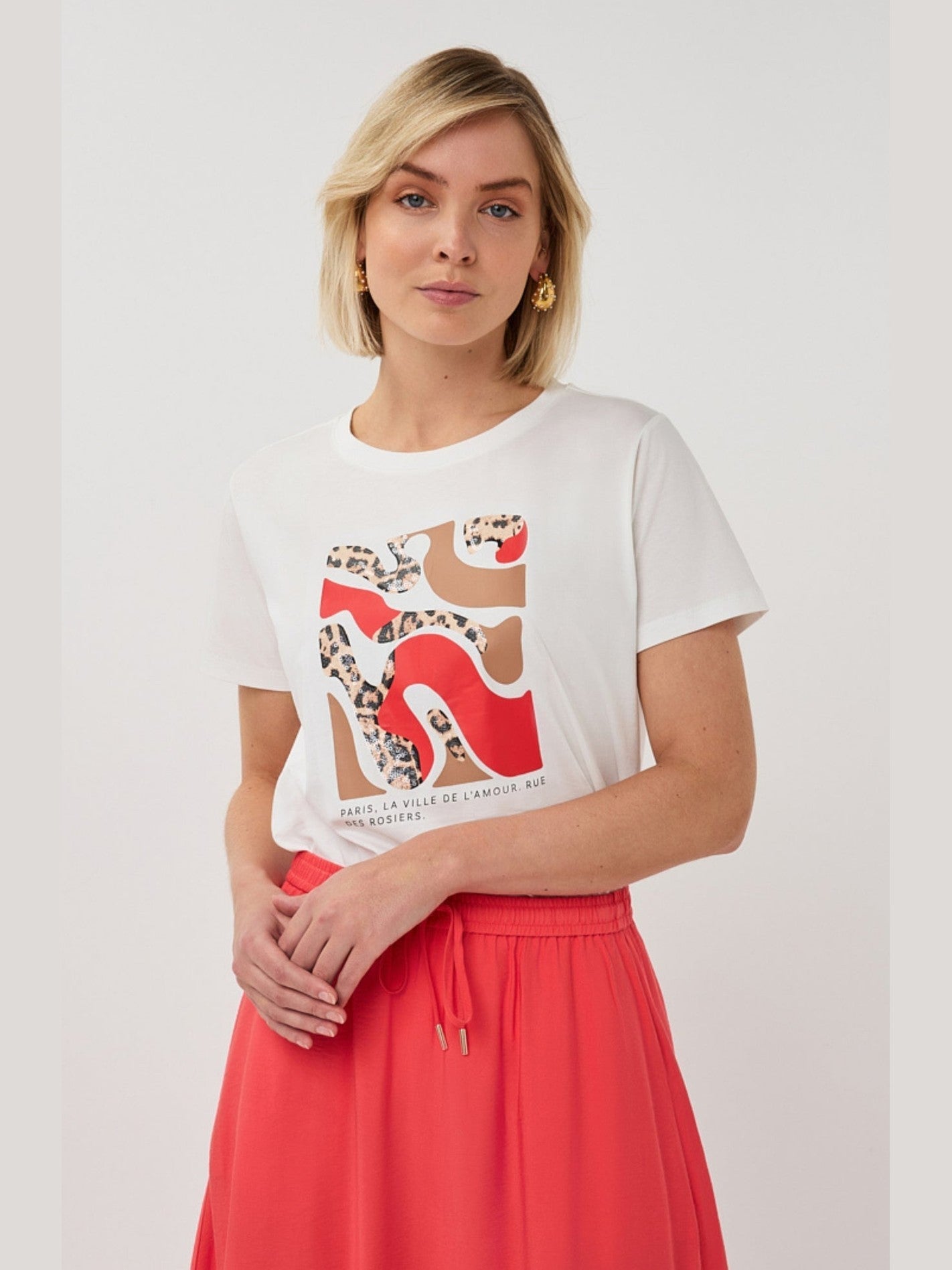 SP26.05014 T-shirt met print - Castelijn mode