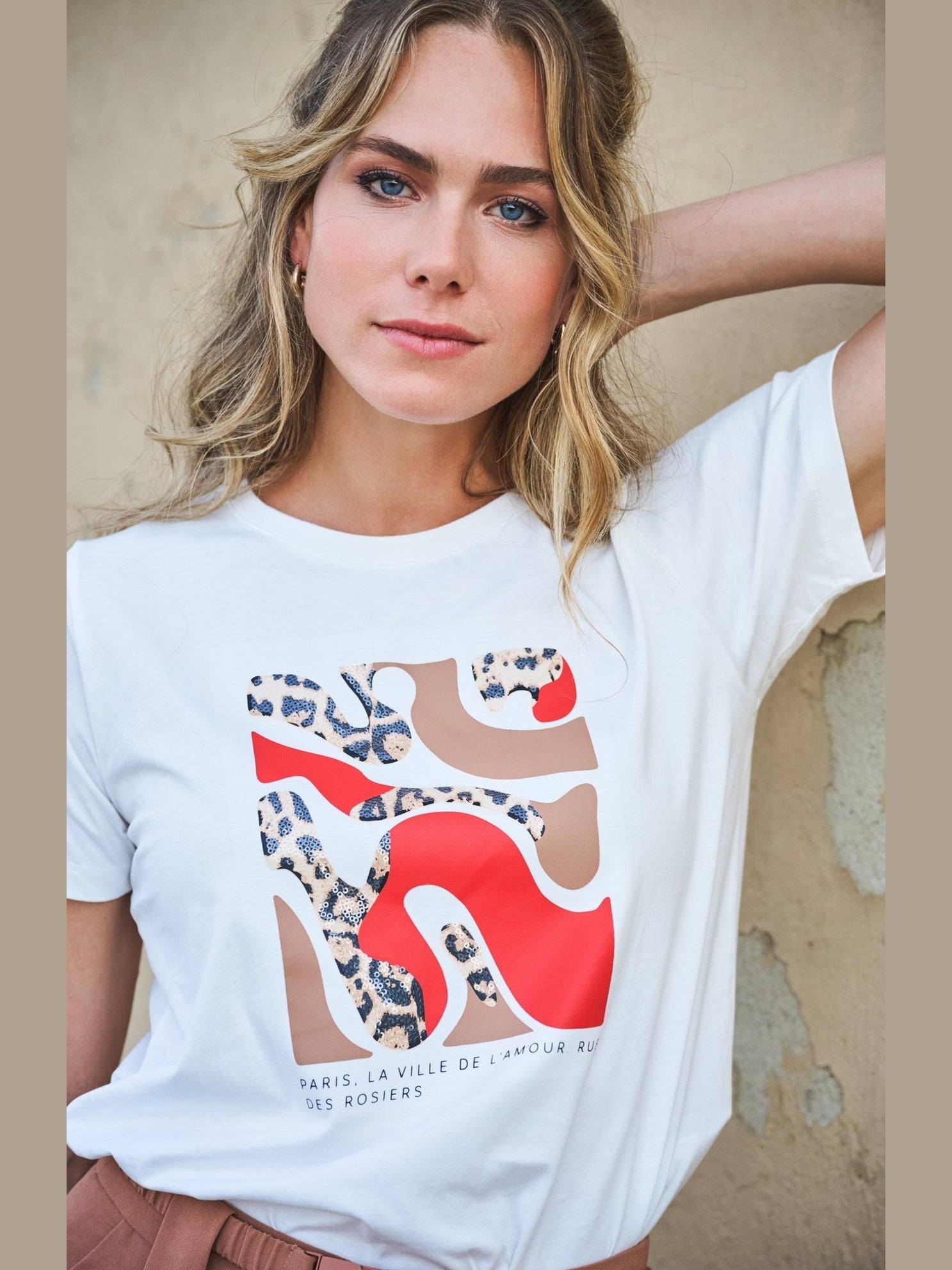 SP26.05014 T-shirt met print - Castelijn mode