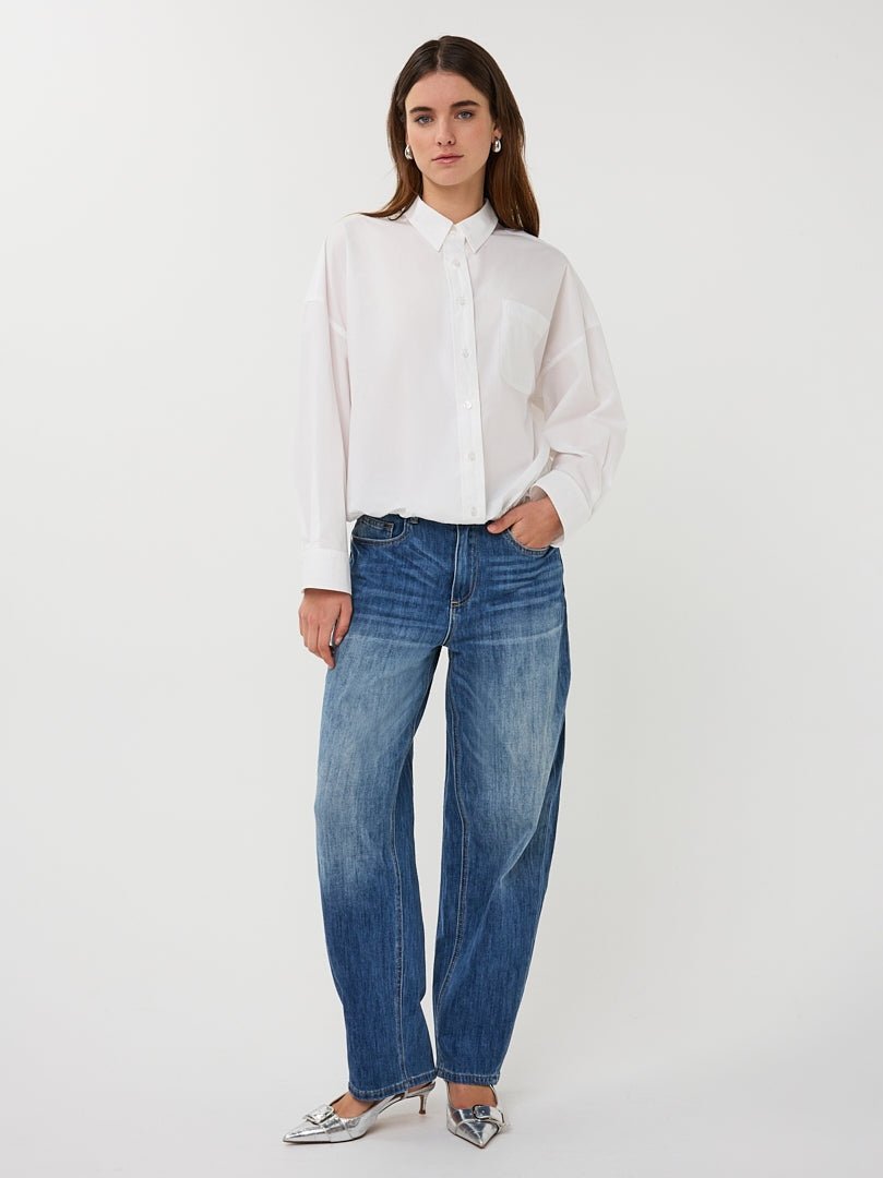 SP26.10014 Katoenen Blouse ecru - Castelijn mode