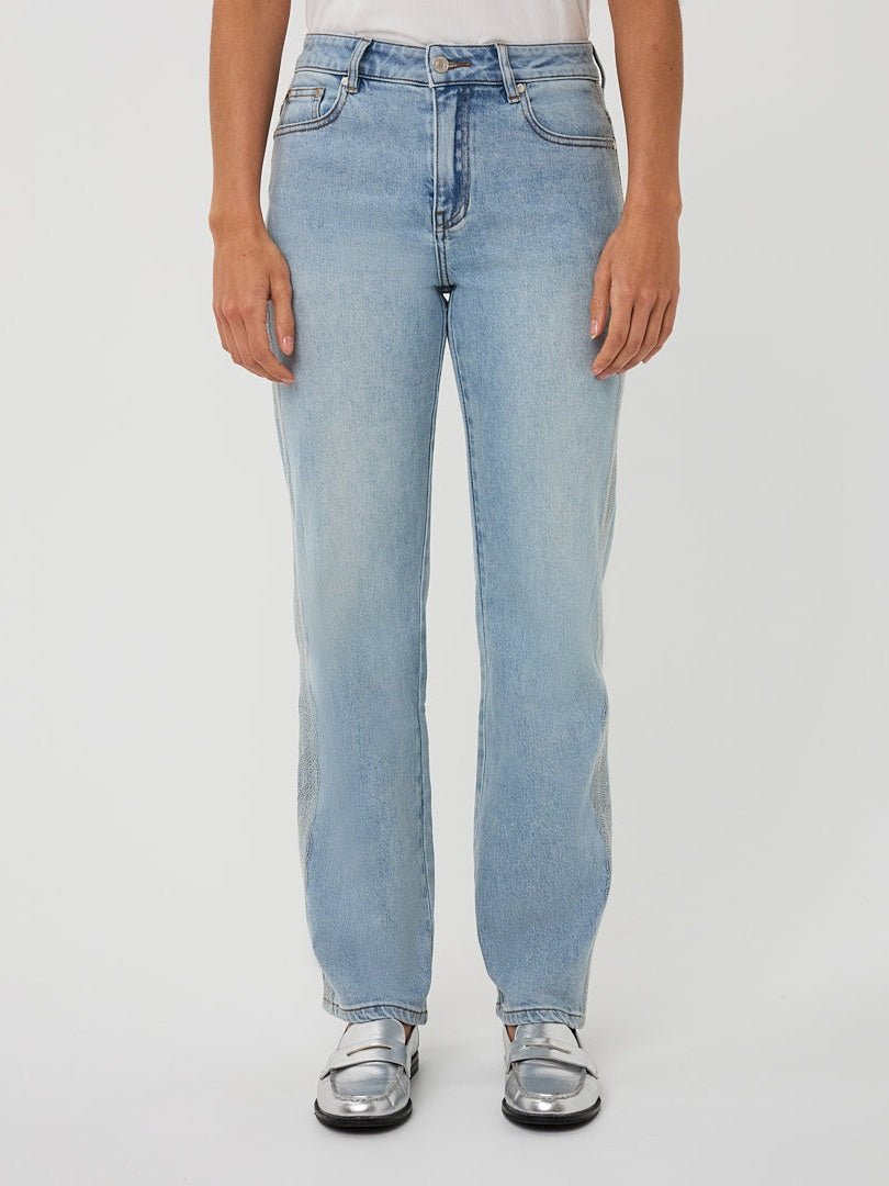 SP26.12009 Jeans met borduursel - Castelijn mode