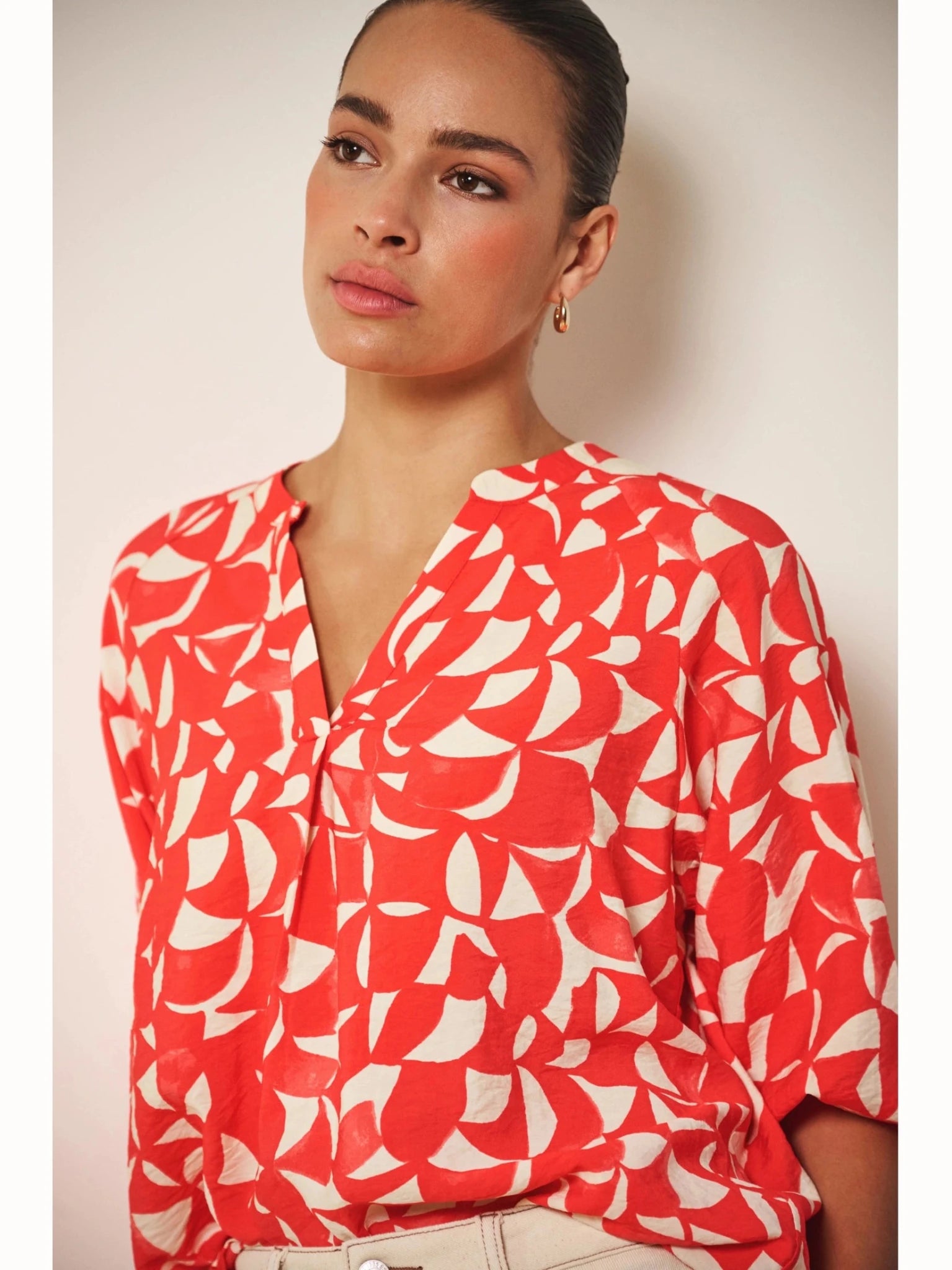 SP26.14003 Blouse met print - Castelijn mode