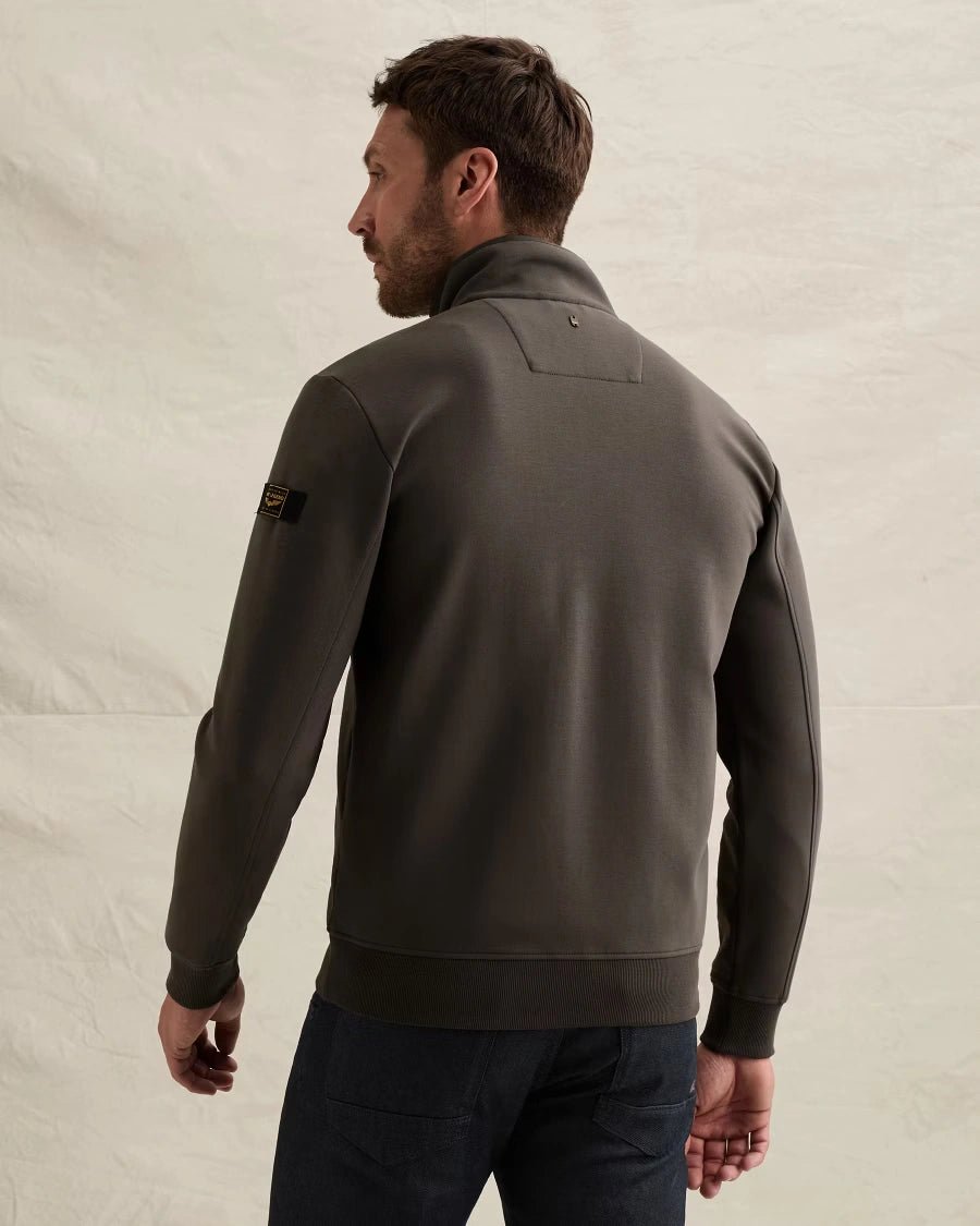 Sweat Jacket Quilt Donkergroen - Castelijn mode