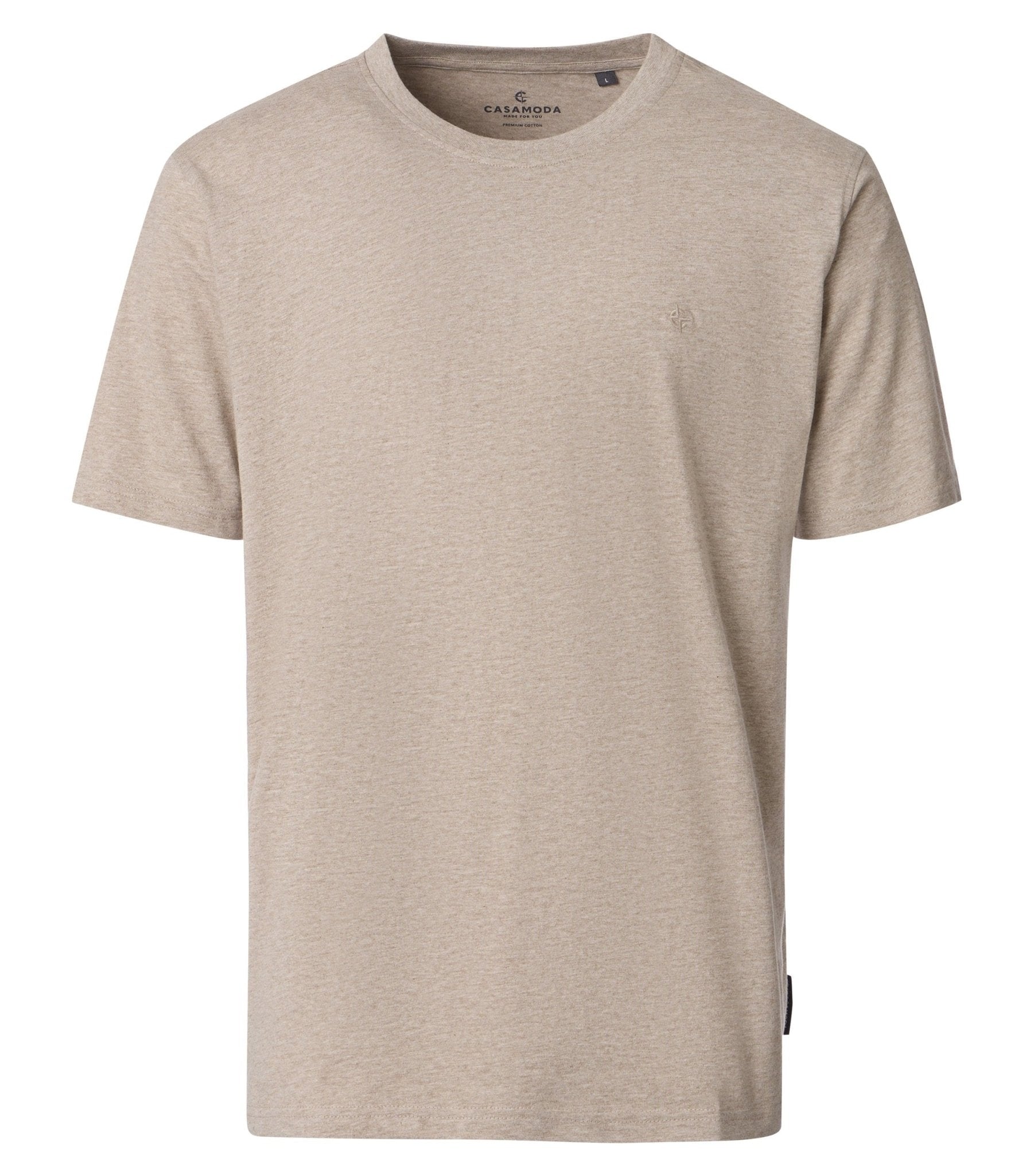 T-shirt Beige Regular Fit - Castelijn mode