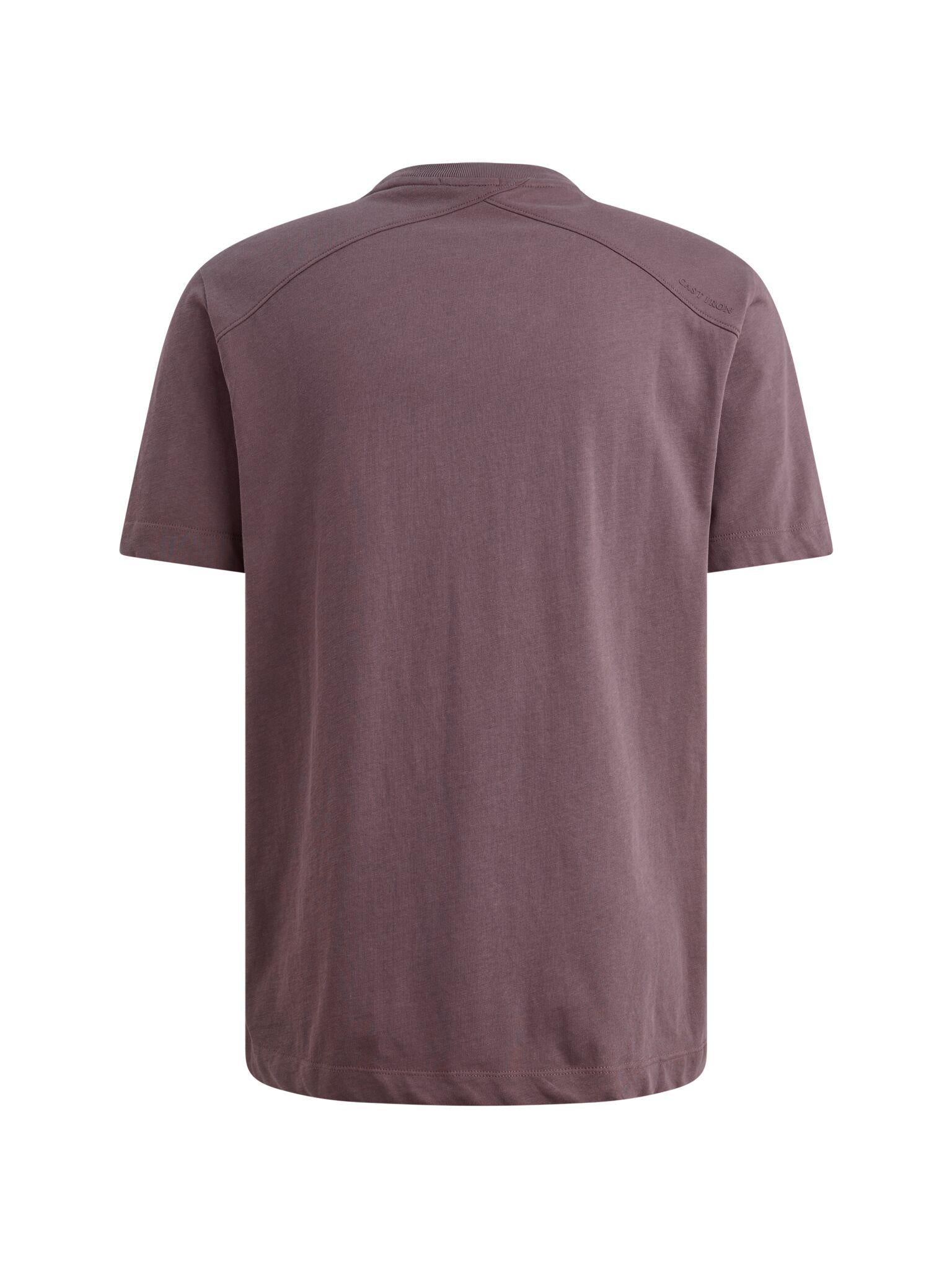 T-shirt Ephemera paars regular fit - Castelijn mode