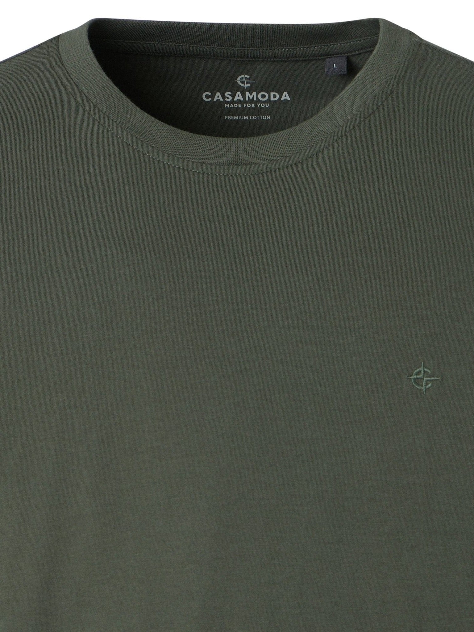 T-shirt Groen Regular Fit - Castelijn mode