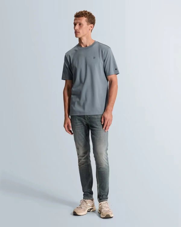 T-Shirt Interlock Grijsblauw - Castelijn mode