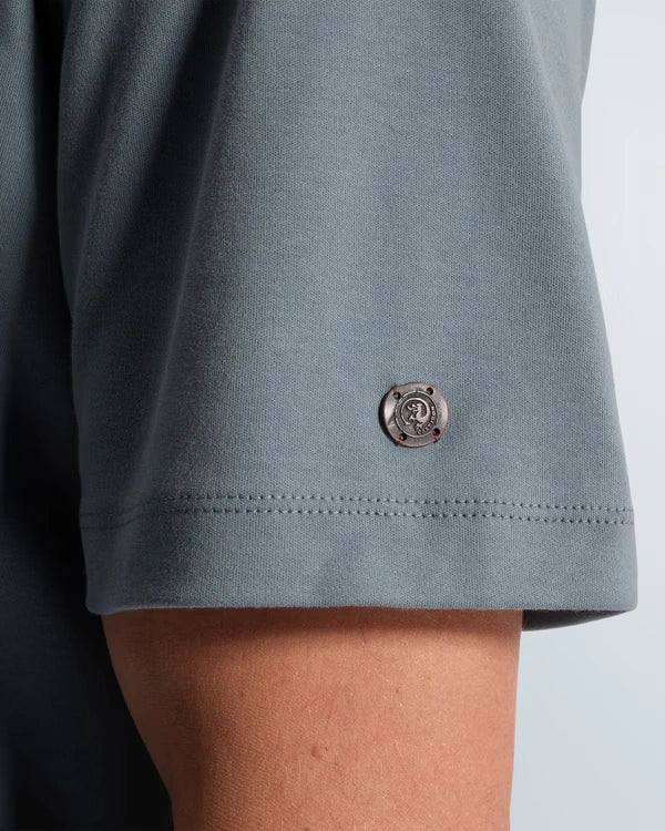 T-Shirt Interlock Grijsblauw - Castelijn mode