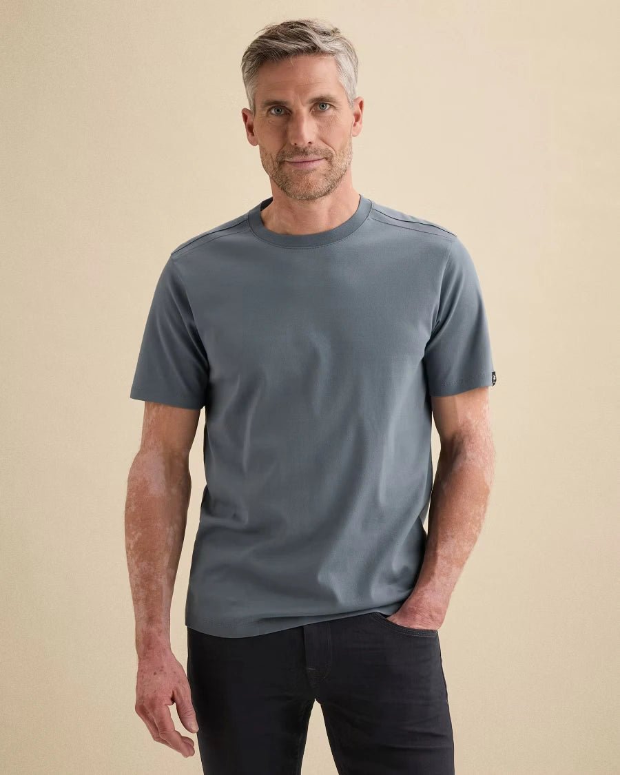 T-Shirt Interlock Grijsblauw - Castelijn mode