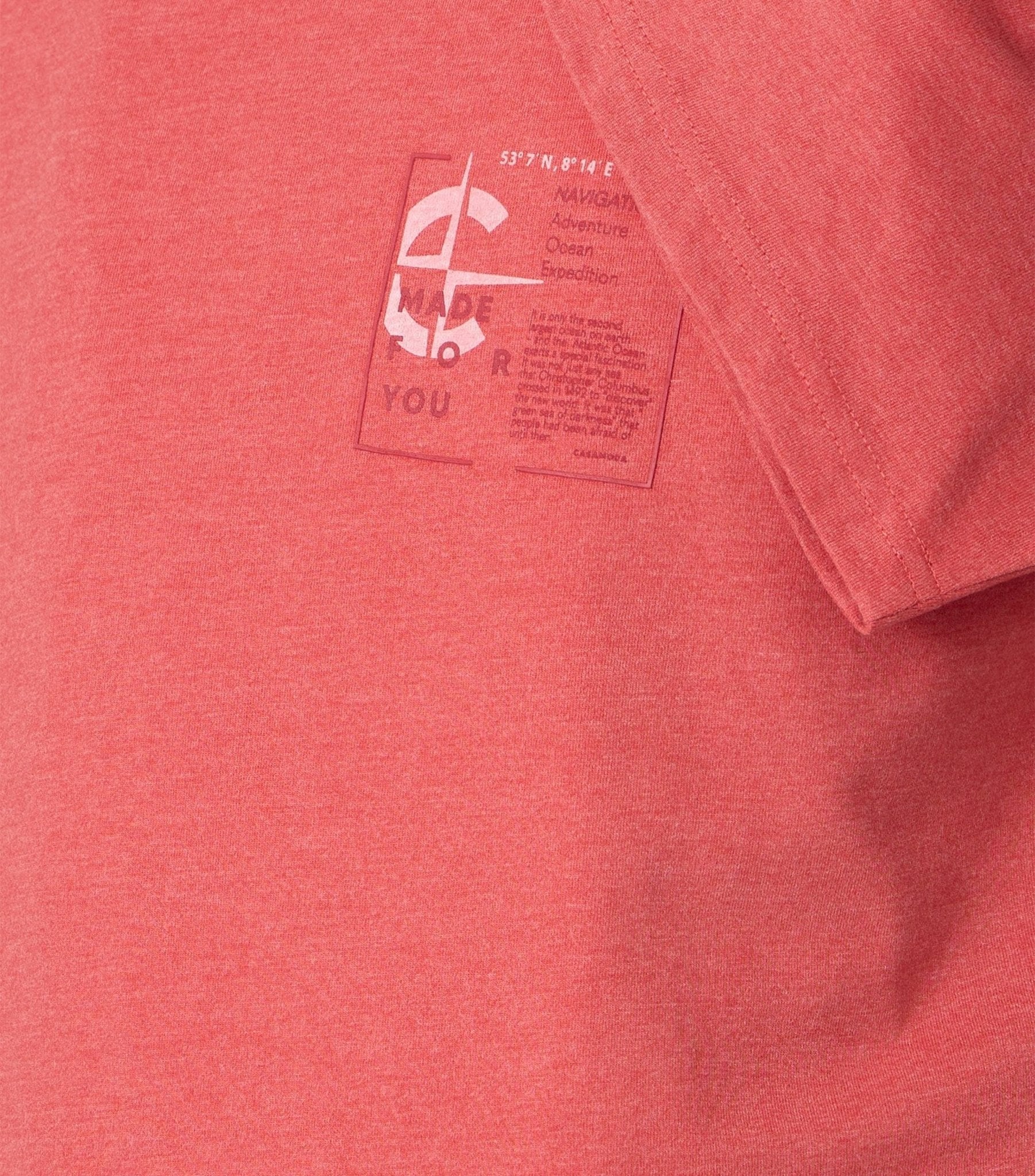 T-shirt Korte Mouw Rood - Castelijn mode