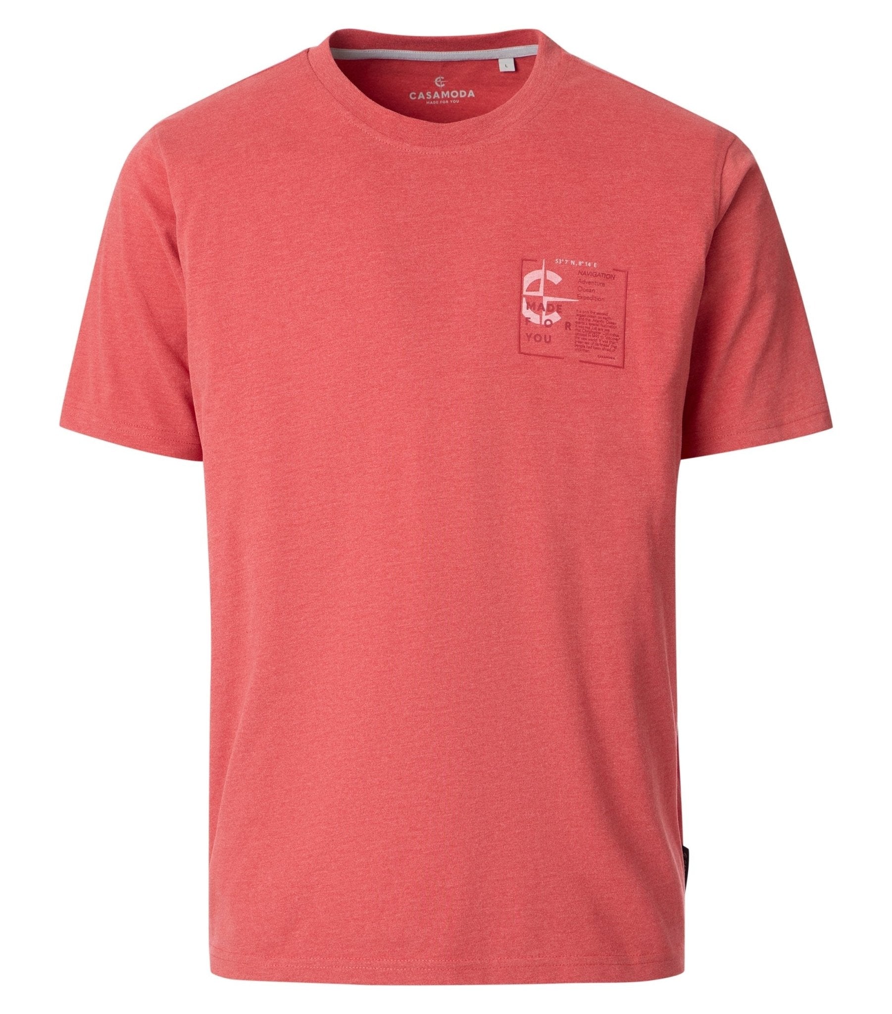 T-shirt Korte Mouw Rood - Castelijn mode