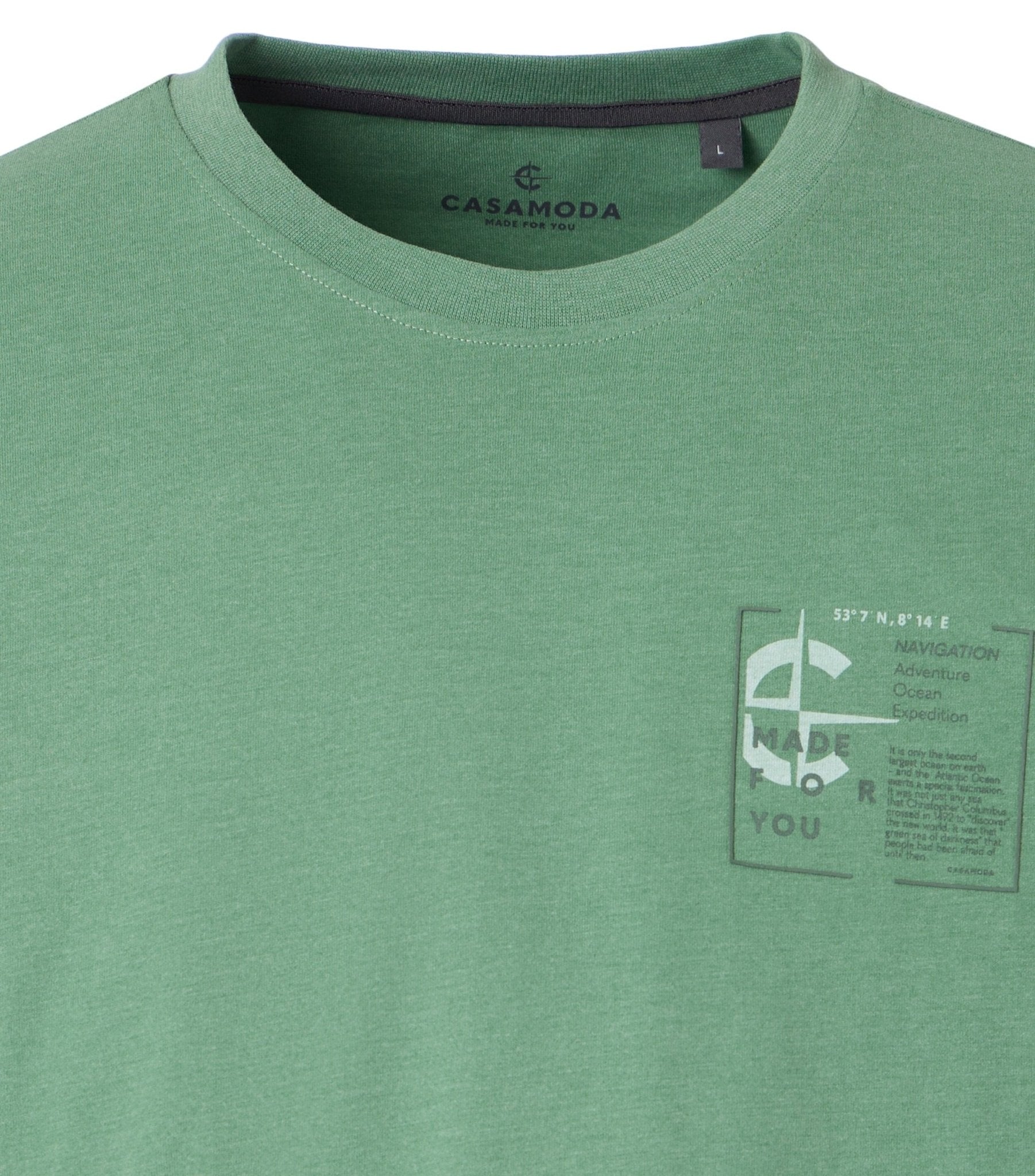 T-shirt Korte Mouw Turquoise - Castelijn mode