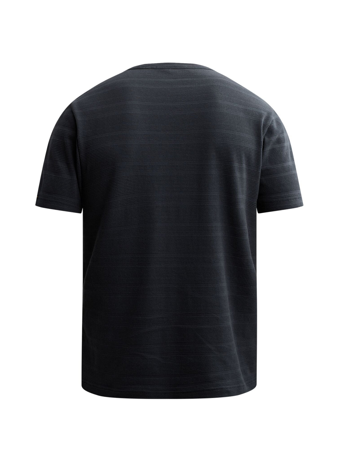 T-Shirt Waffle Structuur Donkerblauw - Castelijn mode