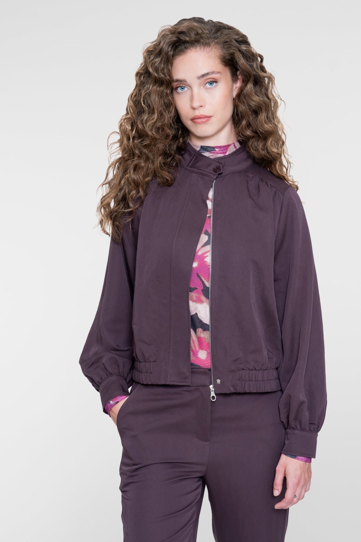 Top Mesh Bloemenprint Zwart/Roze - Castelijn mode