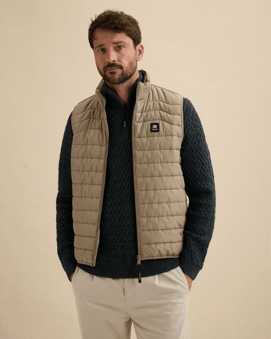 Trackout Bodywarmer Beige - Castelijn mode