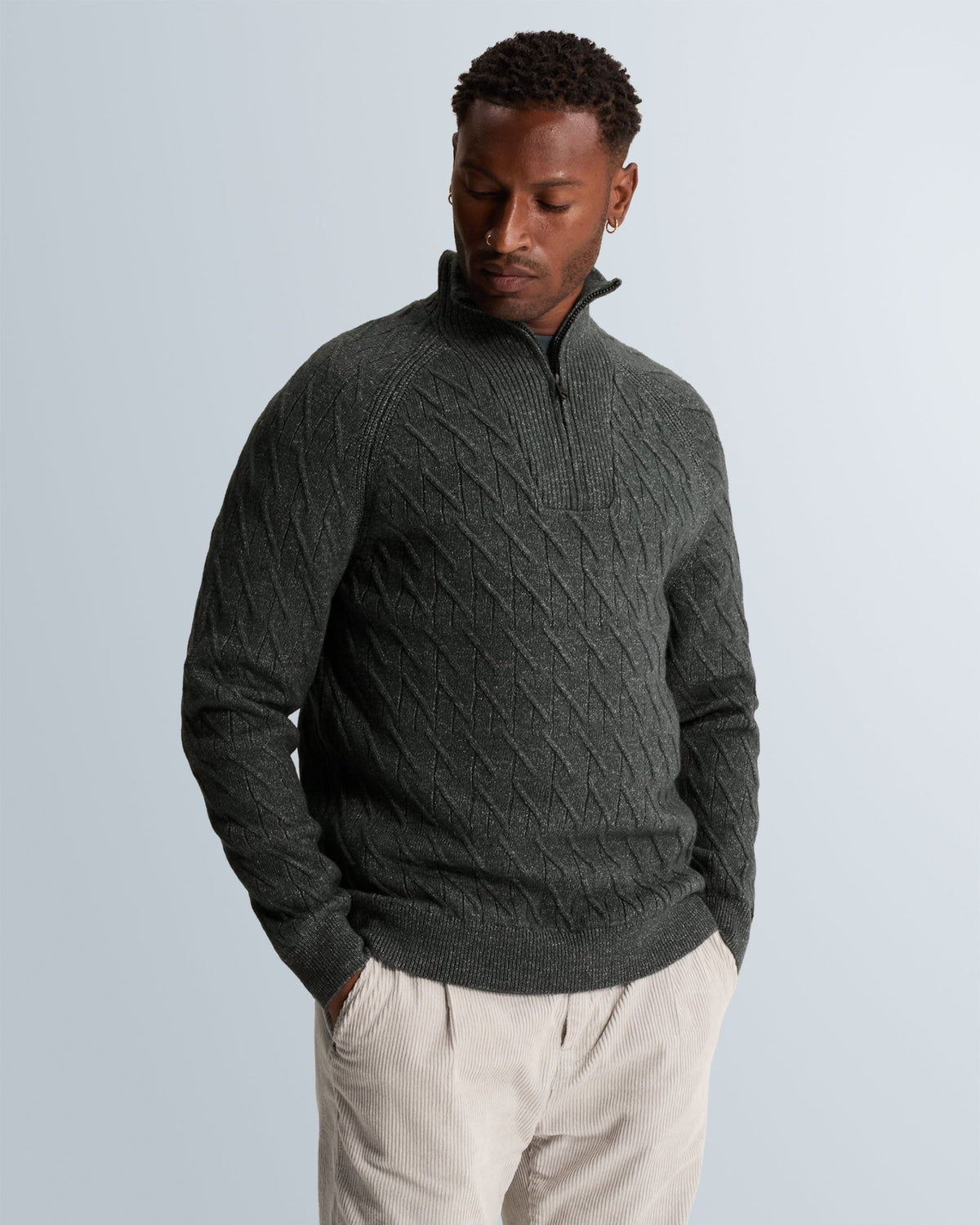 Trui Half Zip Grijs - Castelijn mode