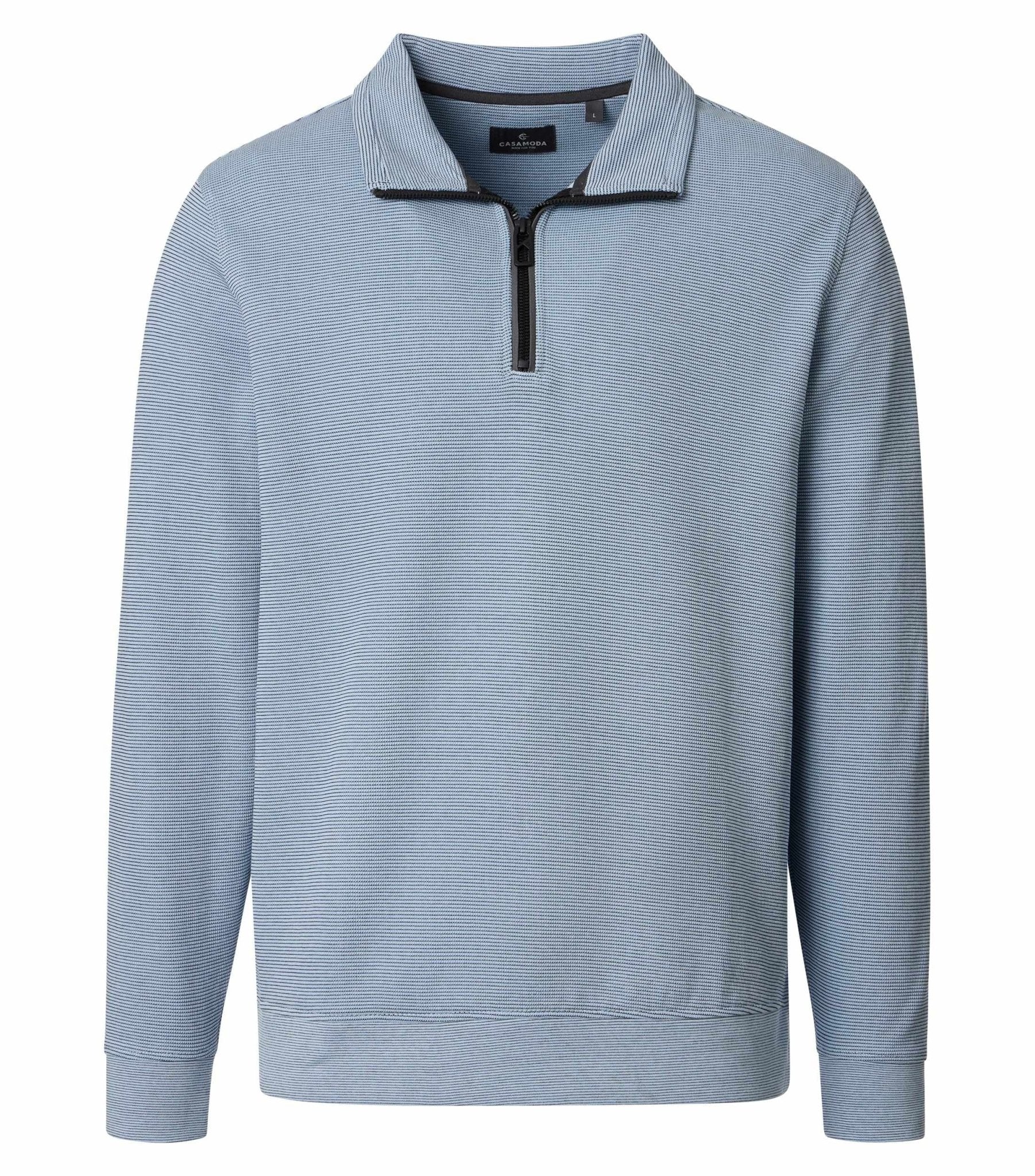 Trui Half Zip Lichtblauw - Castelijn mode