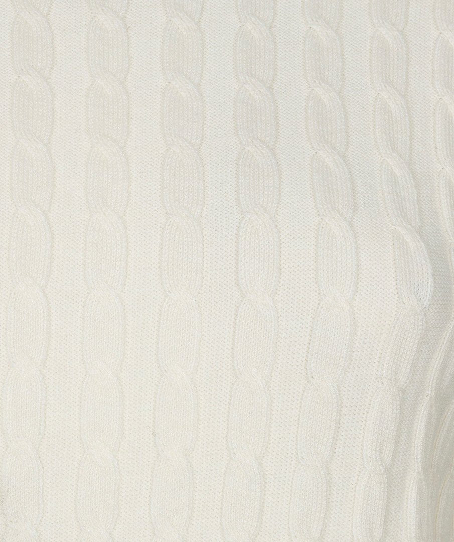 Trui Kabel Korte Mouw Beige - Castelijn mode