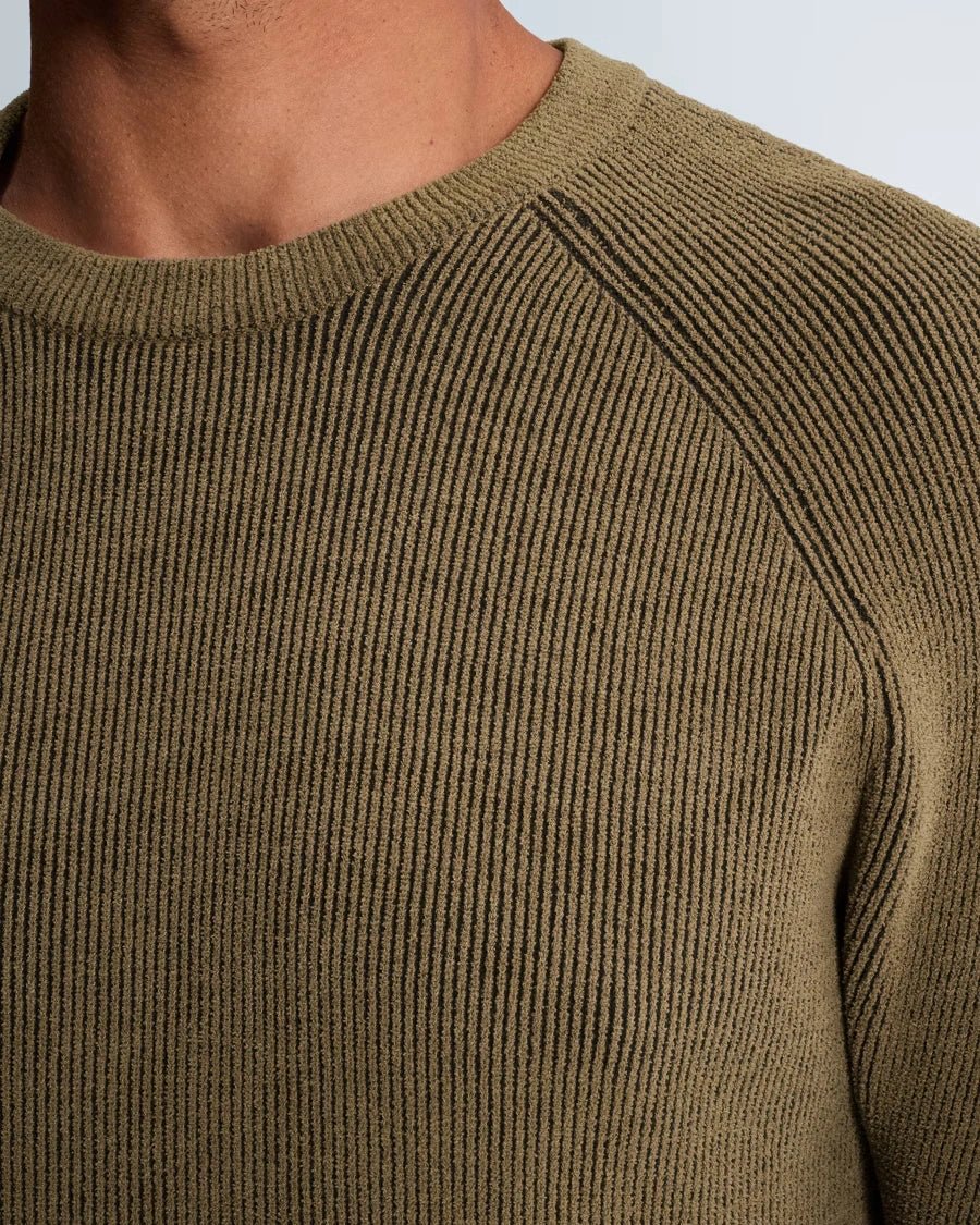 Trui Raglan Ribstructuur Taupe - Castelijn mode