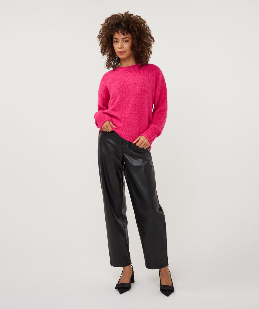 Trui Ronde Hals Roze - Castelijn mode