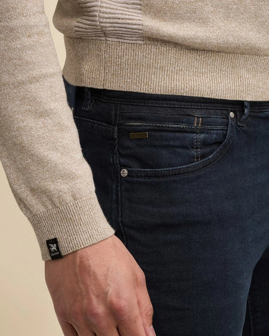 V7 Rider Jeans Donkerblauw - Castelijn mode