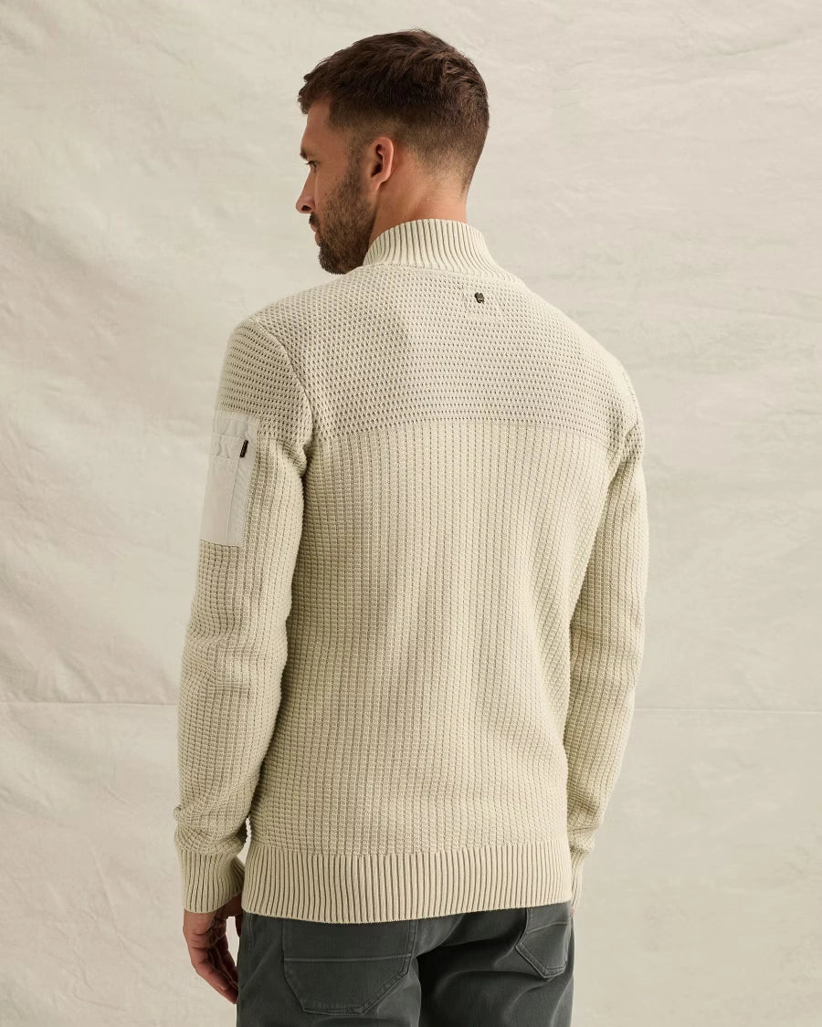 Vest Rits Flight Pocket Gebroken Wit - Castelijn mode