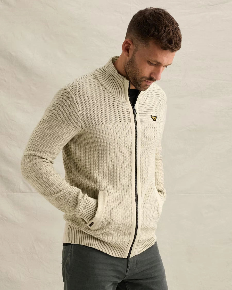 Vest Rits Flight Pocket Gebroken Wit - Castelijn mode