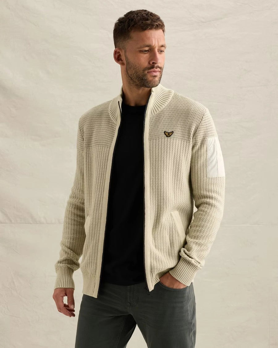 Vest Rits Flight Pocket Gebroken Wit - Castelijn mode