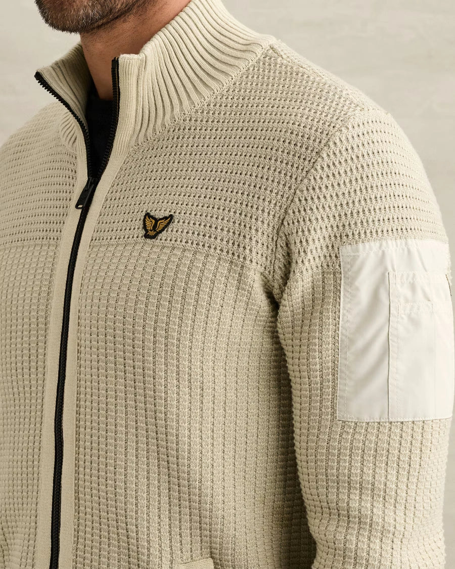 Vest Rits Flight Pocket Gebroken Wit - Castelijn mode