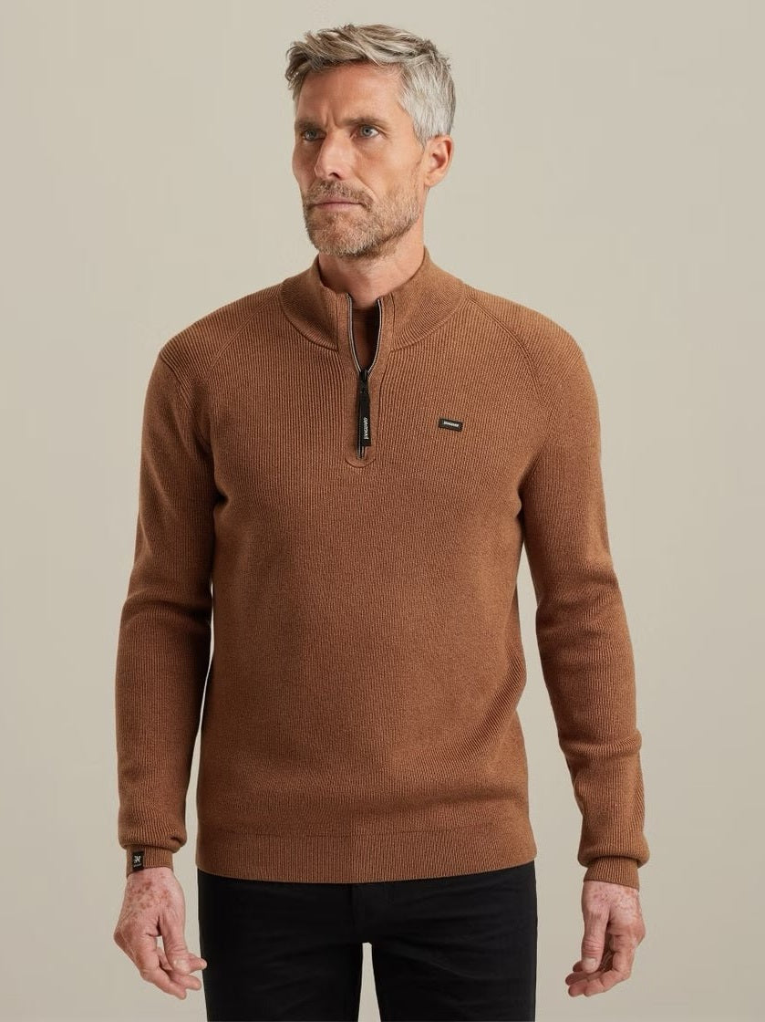 VKW2510332 - 8122 Trui met halve rits - Castelijn mode