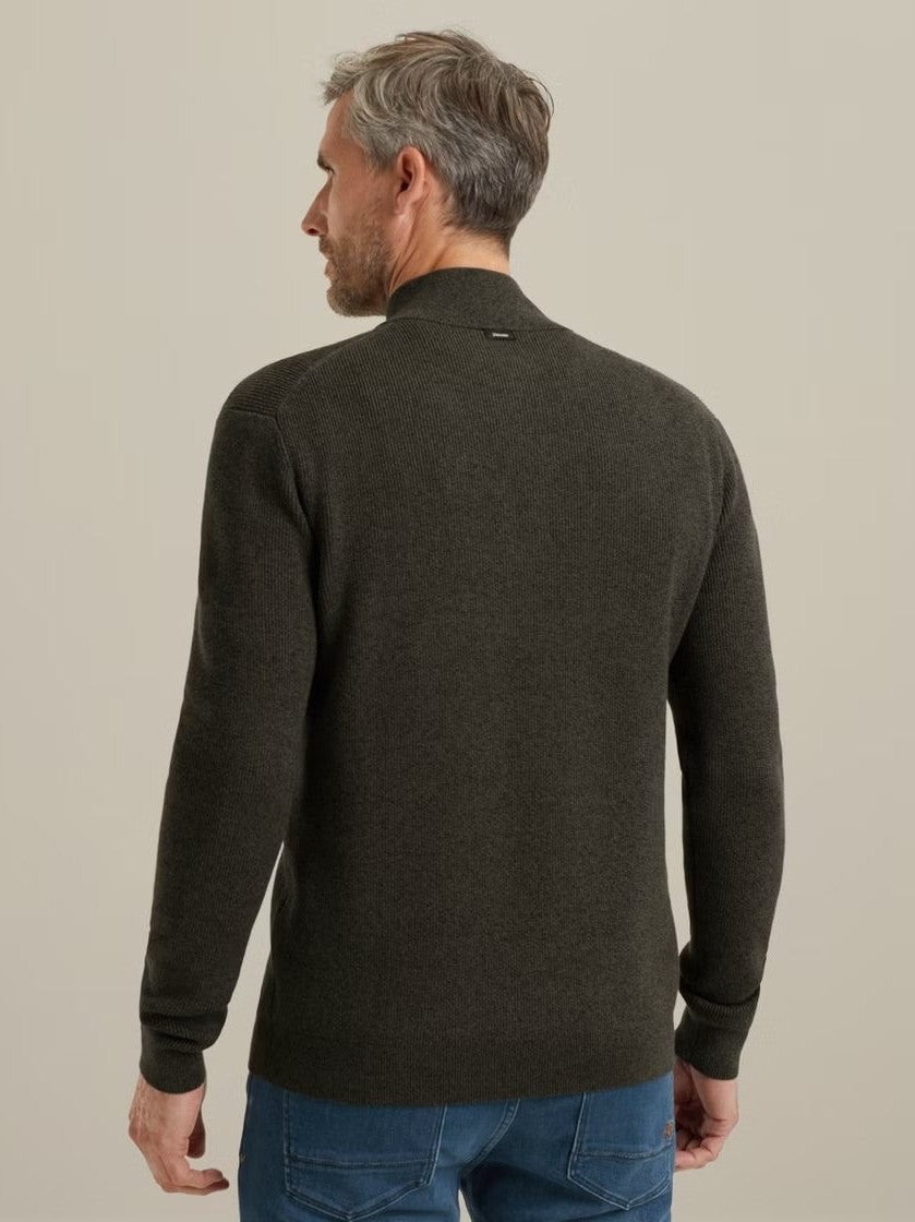 VKW2510332 - 9161 trui met halve rits - Castelijn mode