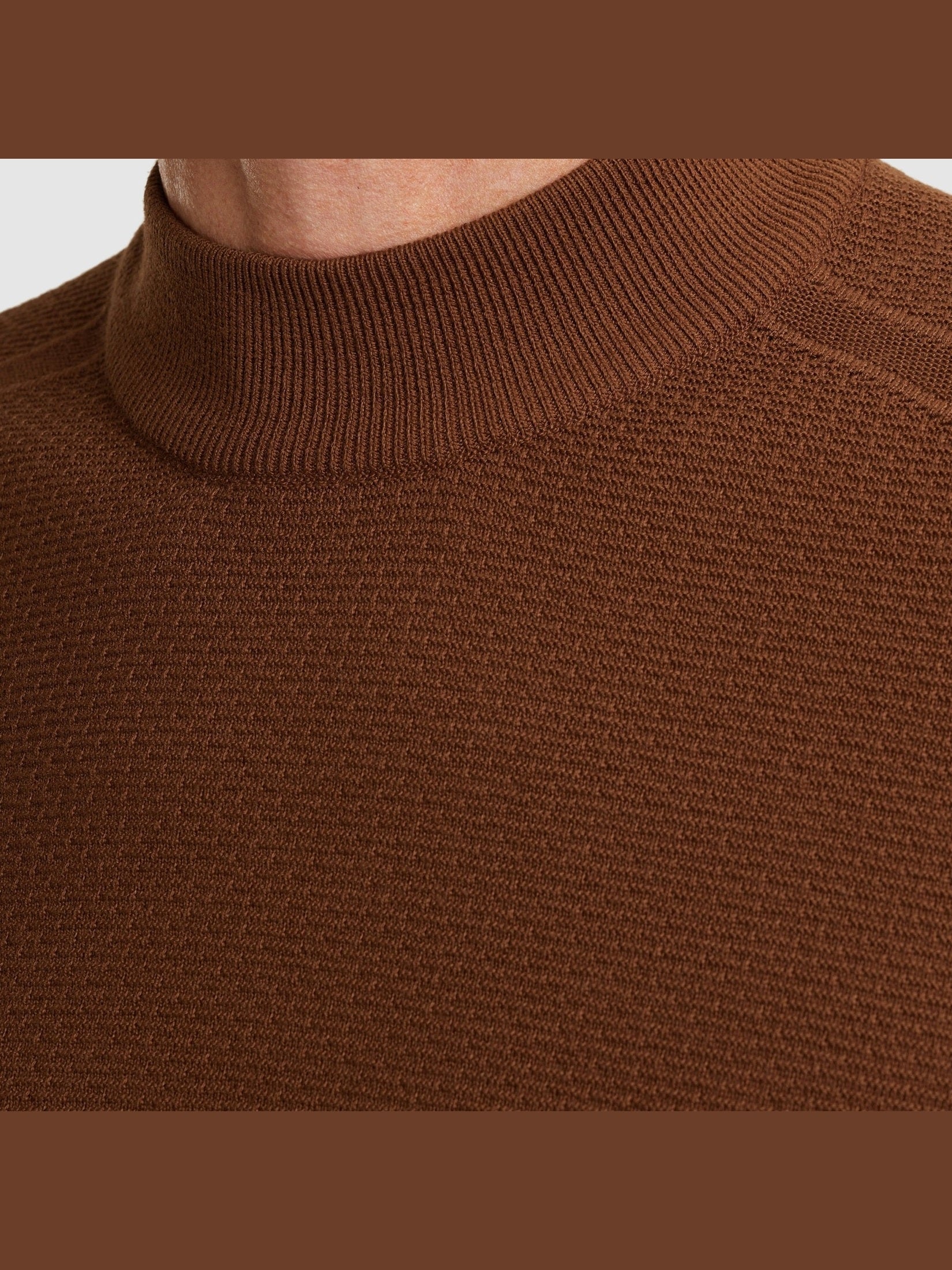 VKW2510340 - 8297 Trui met mockneck - Castelijn mode