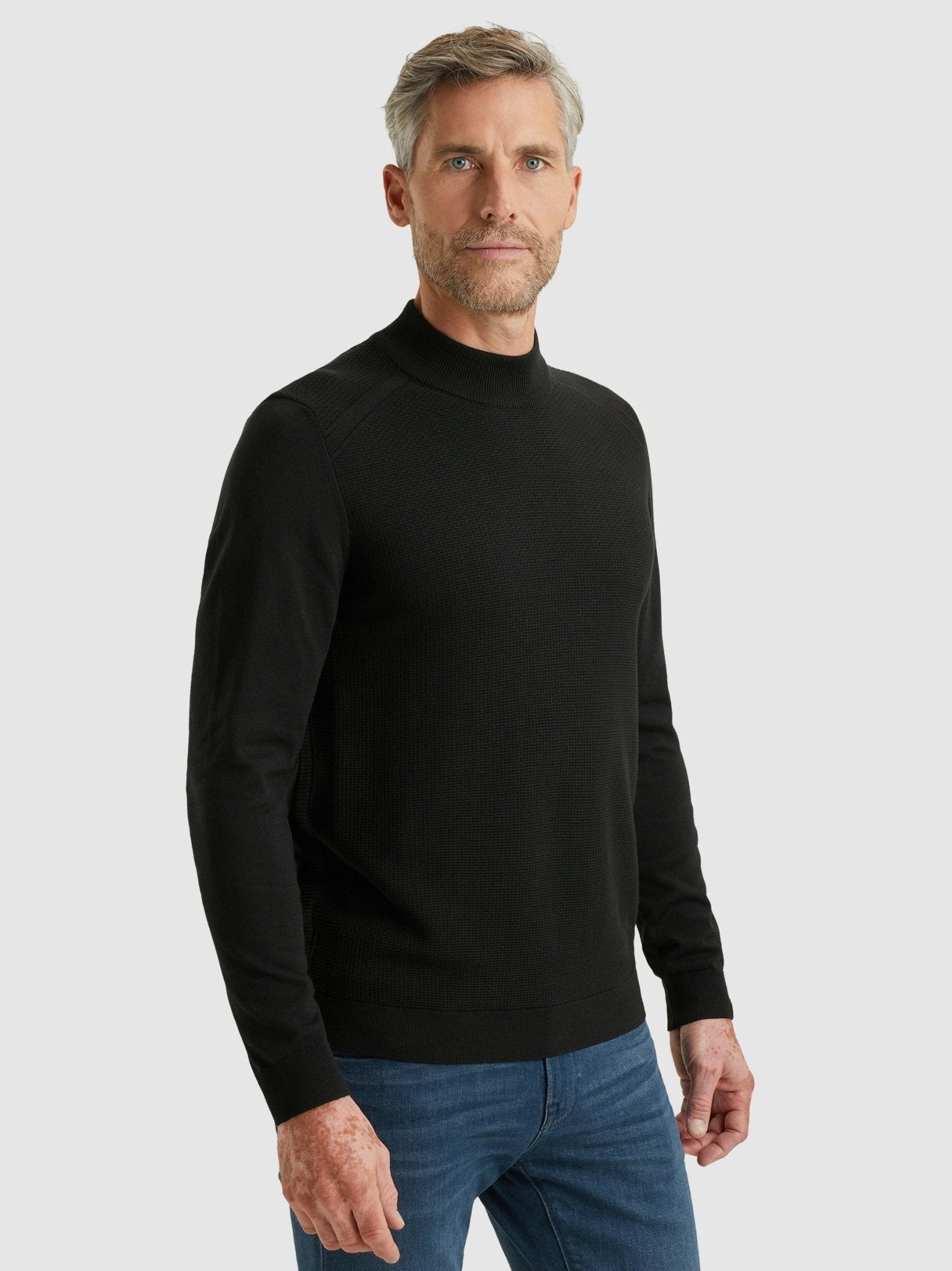 VKW2510340 - 9141 Trui met mockneck - Castelijn mode