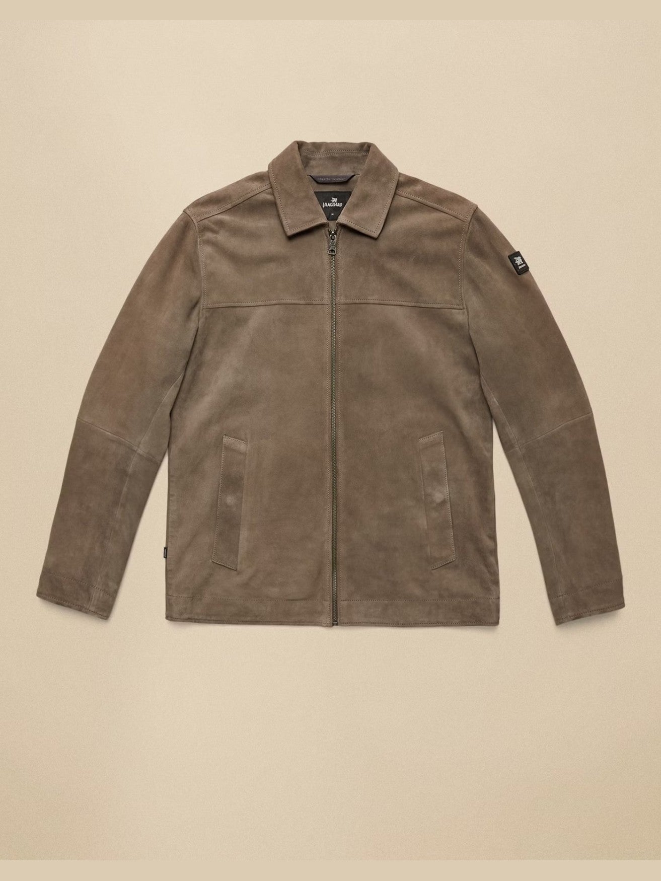 VLJ2602180 - 8027 Overshirt Suede beige - Castelijn mode