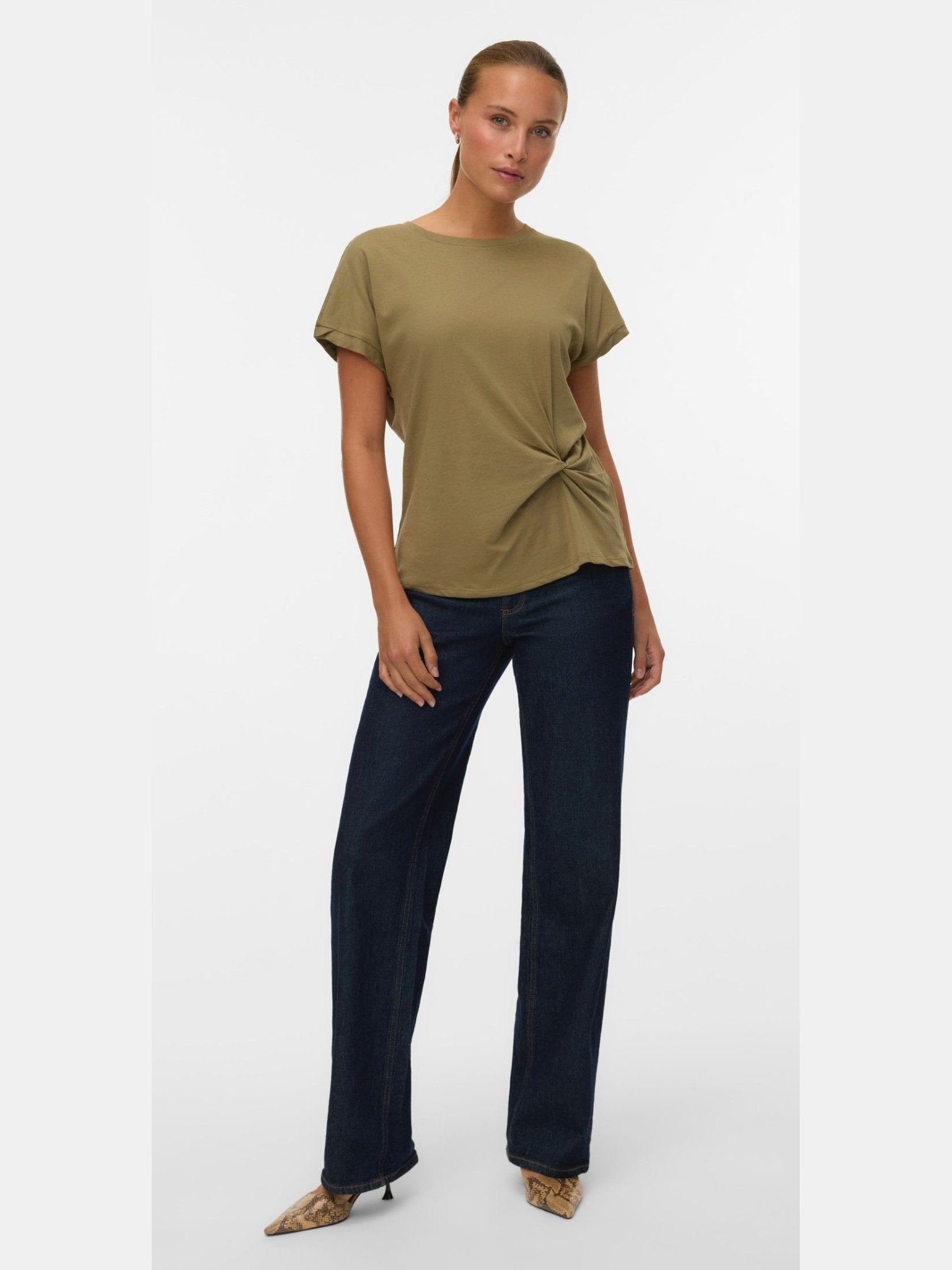 VMGANAS C/S O - NECK T - SHIRT JRS BTQ FR GA Top - Castelijn mode