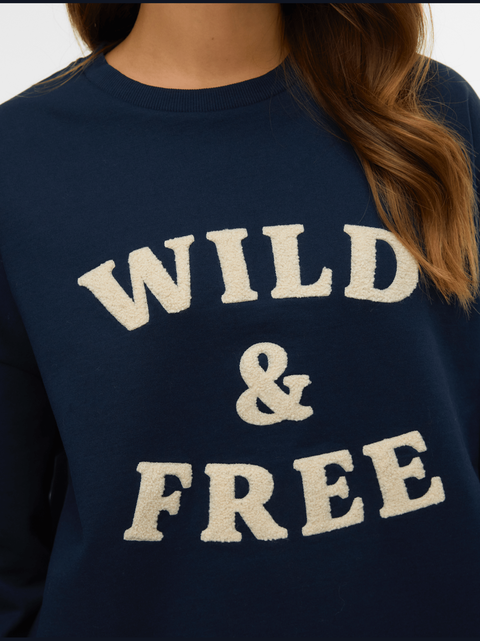 VMGENESIS L/S SWEATSHIRT JRS BTQ FR GA Sweatshirt blauw - Castelijn mode