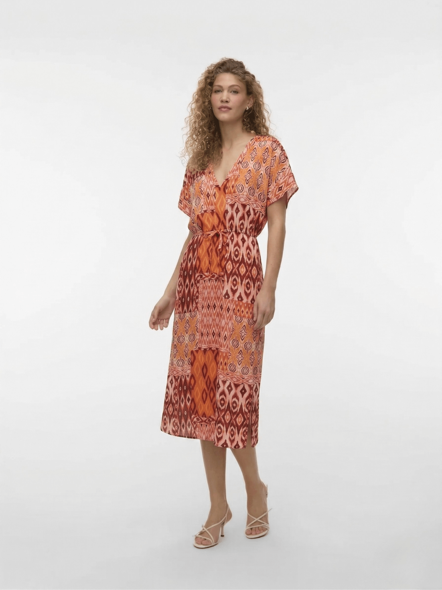 VMMenny Jurk V - Hals Print - Castelijn mode