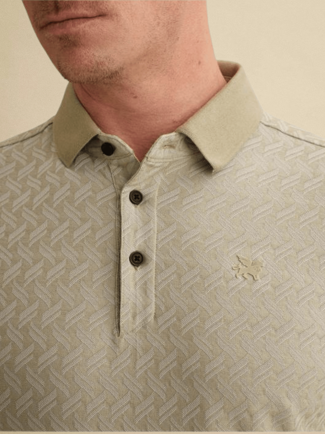 VPSS2603824 - 6390 Polo groen print - Castelijn mode