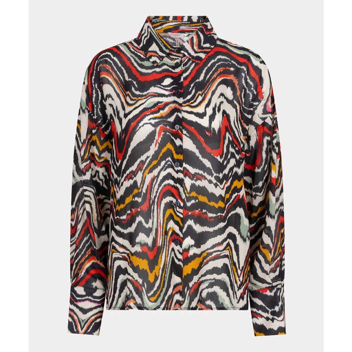 W24.14712 Blouse basic Waves - Castelijn mode