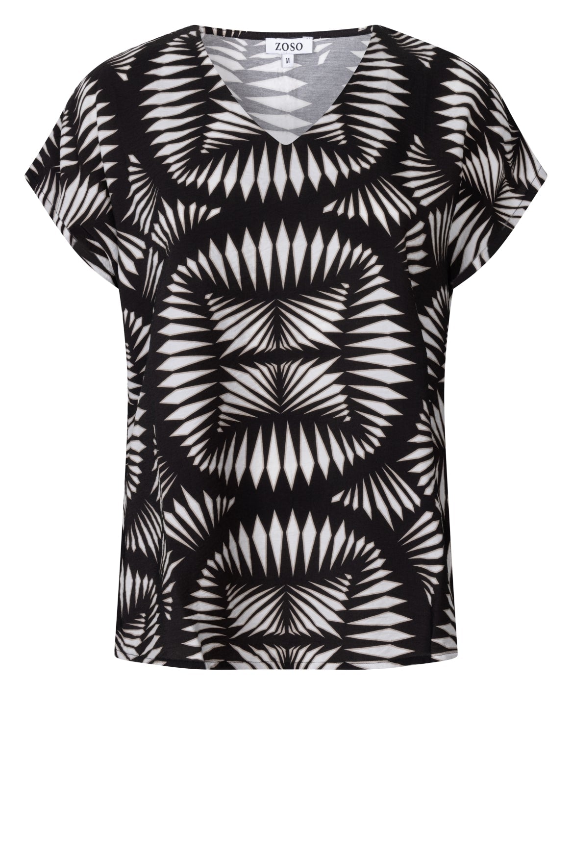 Zwart sand blouse Lotte met stretch - Castelijn mode