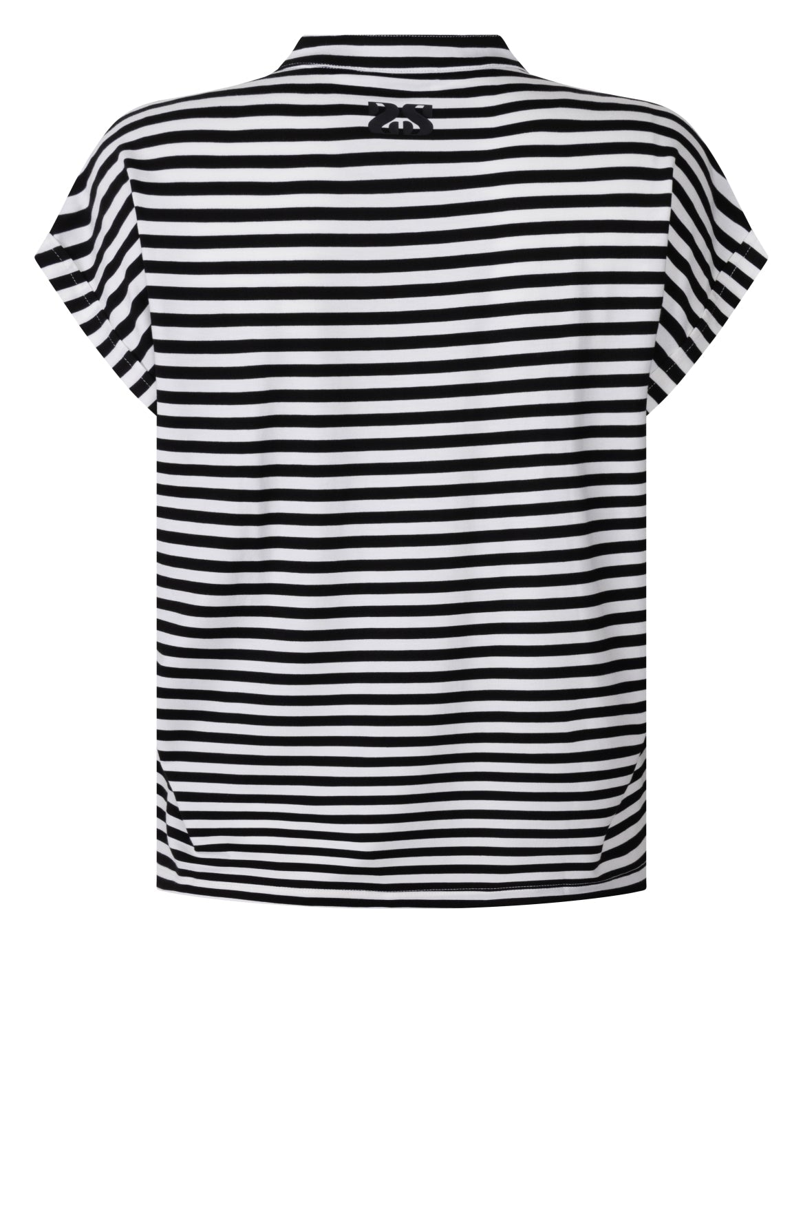 Zwart wit T-shirt Margot met viscose - Castelijn mode