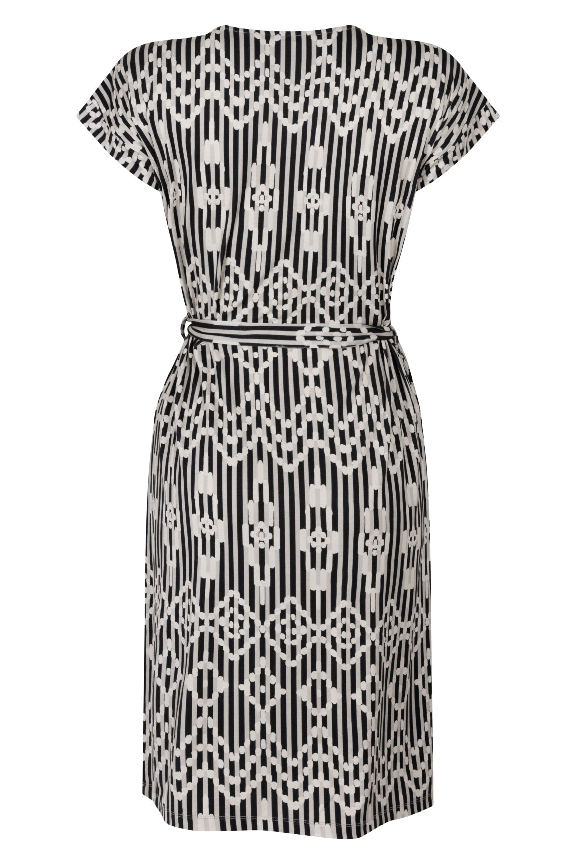 Zwart zand jurk Ella met viscose - Castelijn mode
