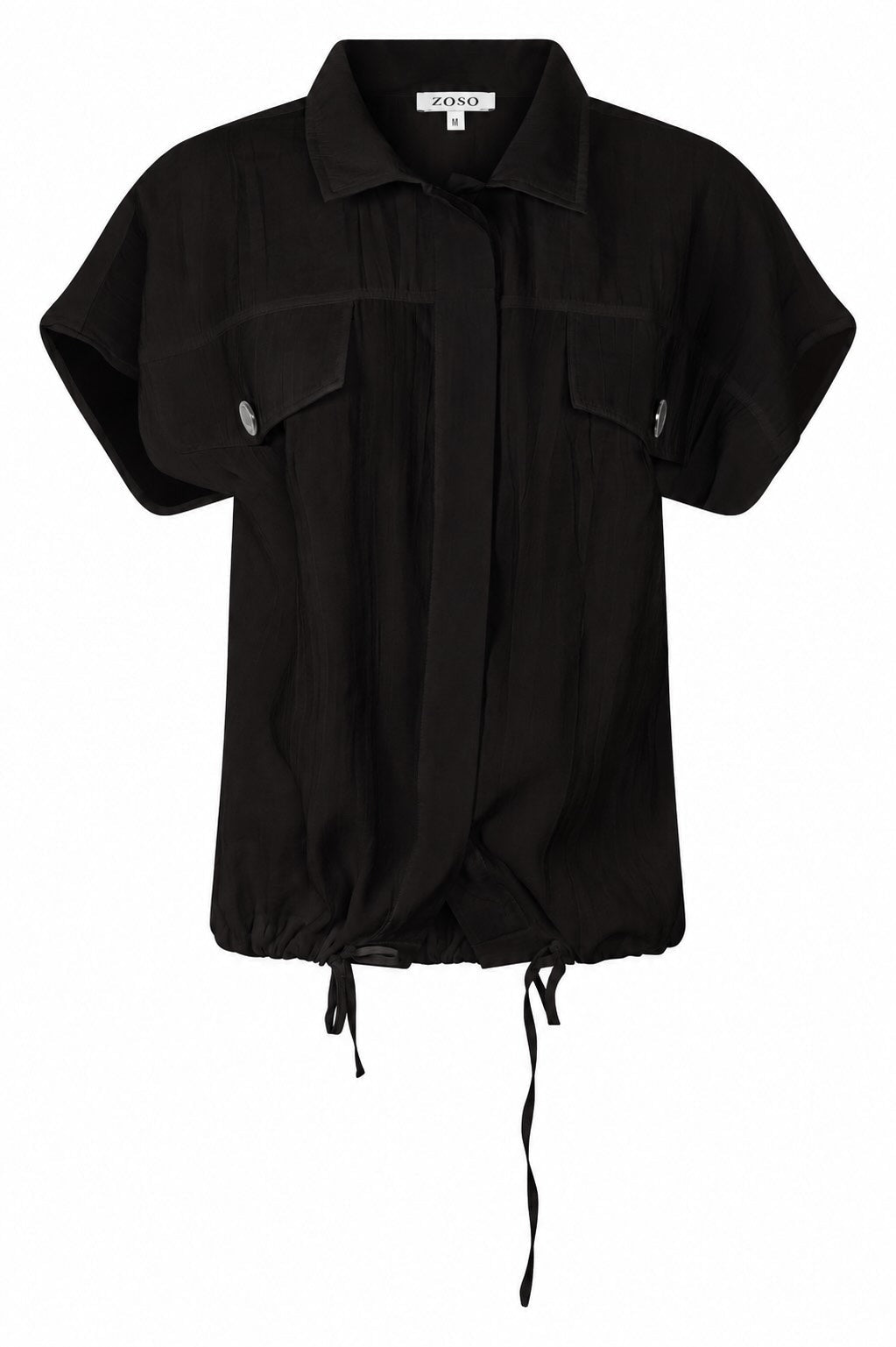 Zwarte blouse Elise met modal - Castelijn mode
