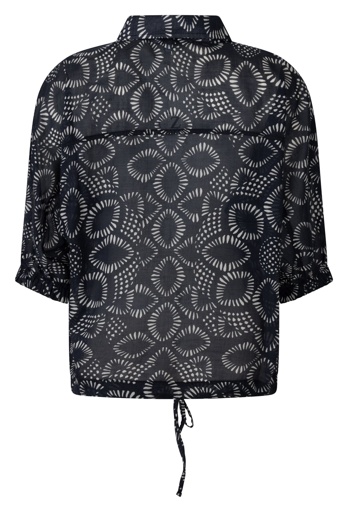 Zwarte blouse Iris van katoen - Castelijn mode