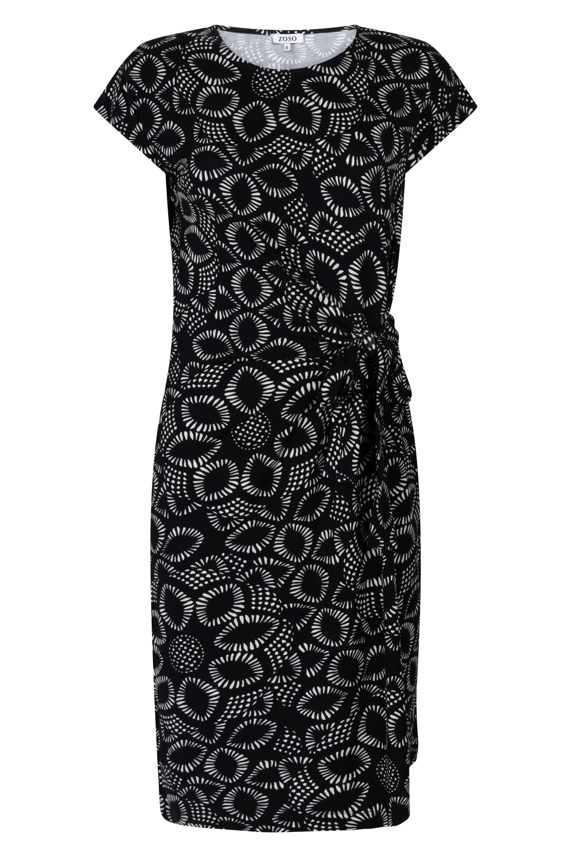Zwarte jurk Eliza met viscose - Castelijn mode