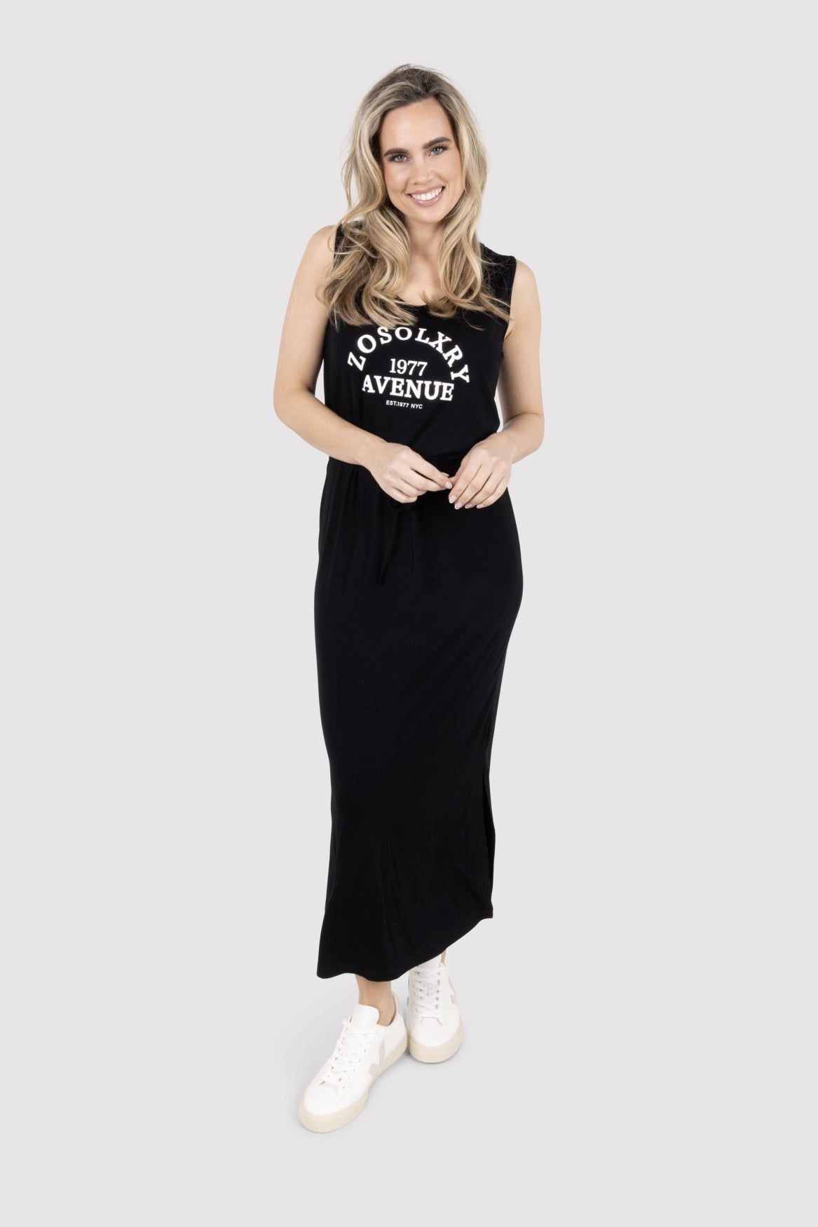 Zwarte jurk Karlijn met viscose stretch - Castelijn mode
